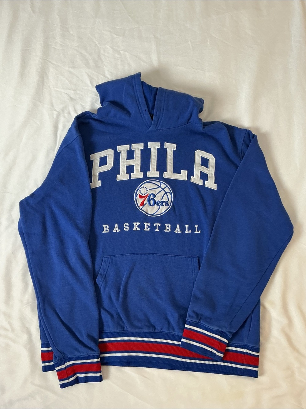 UNK NBA Philadelphia 76ers Blue Hoodie Large
